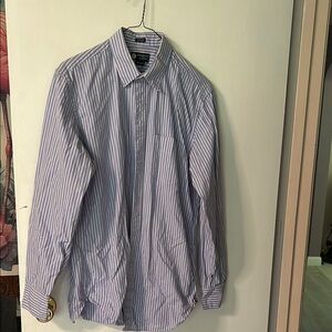 J. Crew Blue and White Casual Button Down Shirt